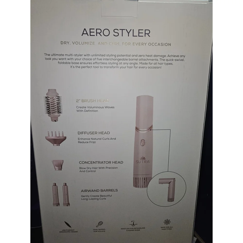 Sutra Aero Styler Hair Tool - Pink